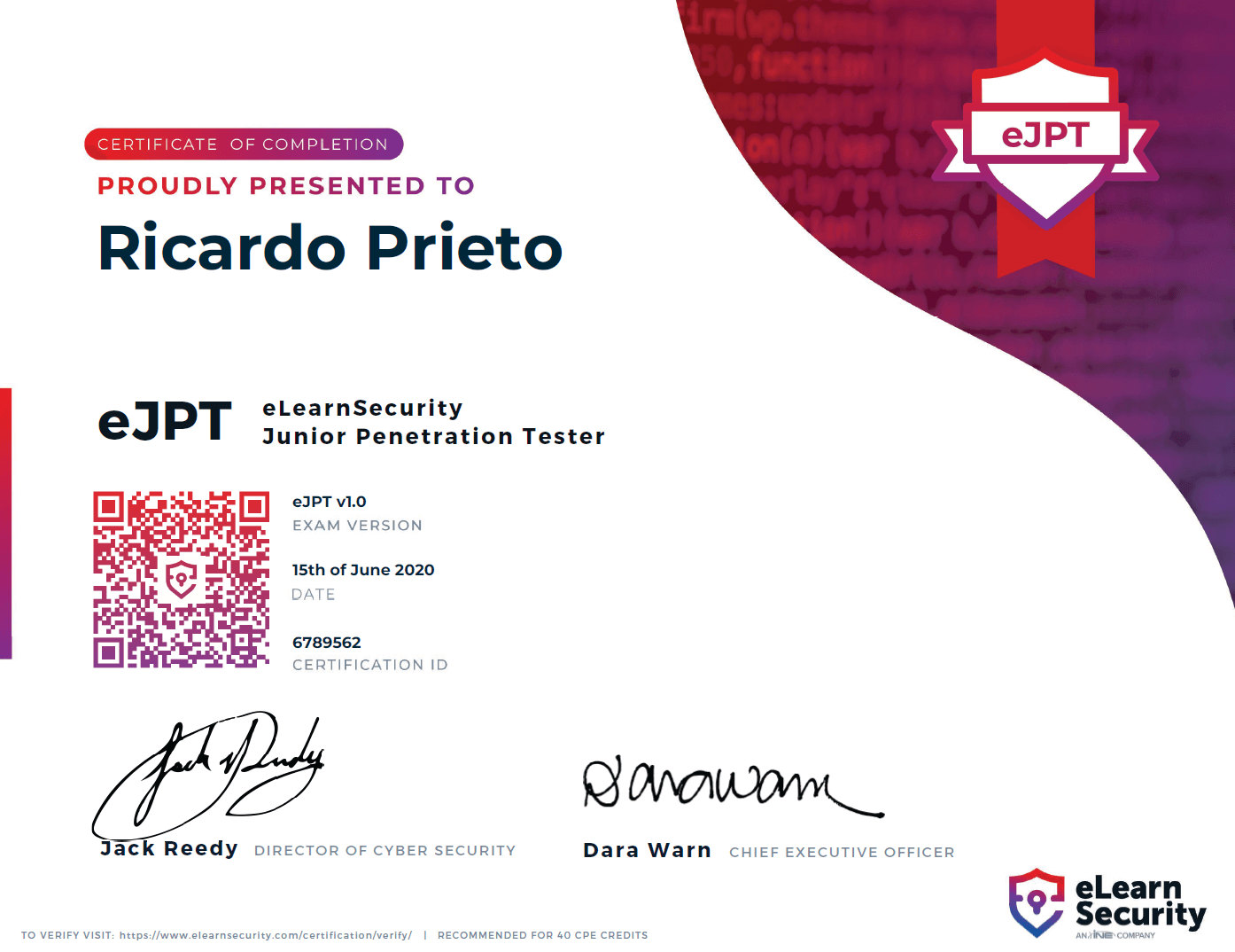 Junior Penetration Tester by INE/eLearnSecurity